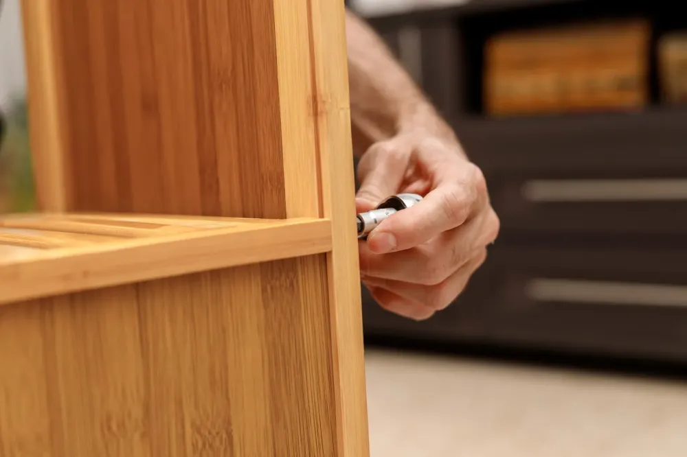 bibliothèque en bois